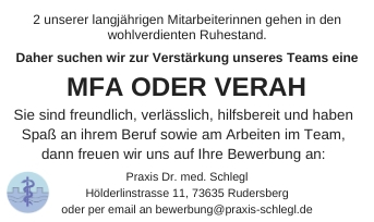 Stellenanzeige Schlegl